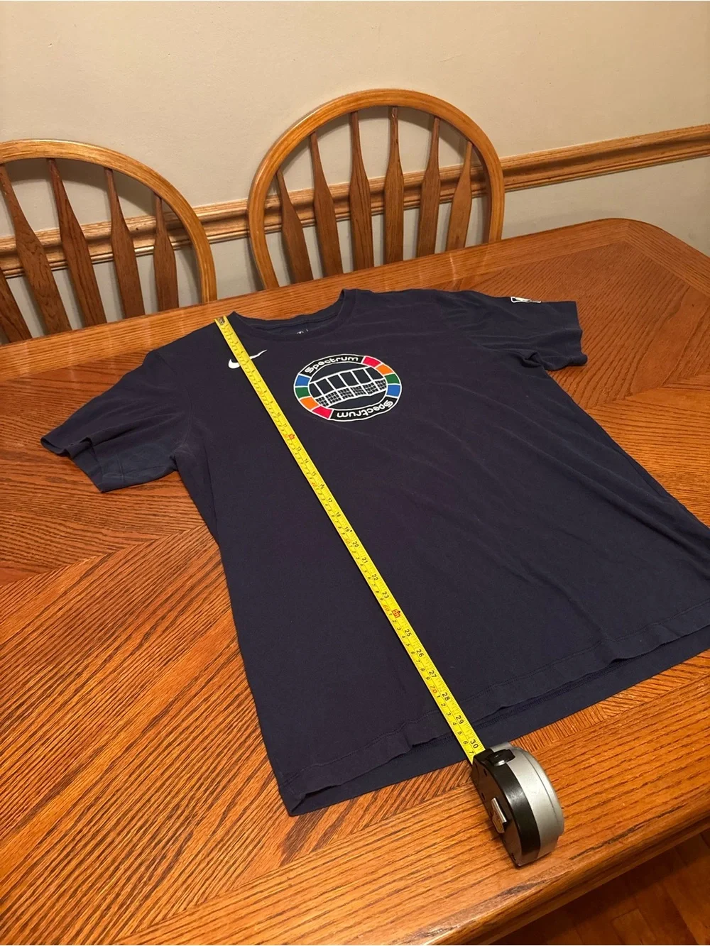 Nike Philadelphia 76ers NBA 75th Anniversary Spectrum Arena Dri-FIT Navy T-Shirt